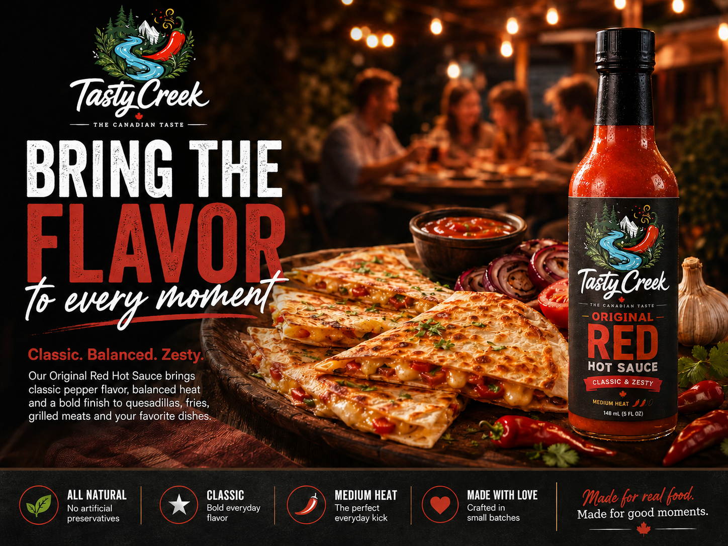 TastyCreek Red Hot Sauce promotional image