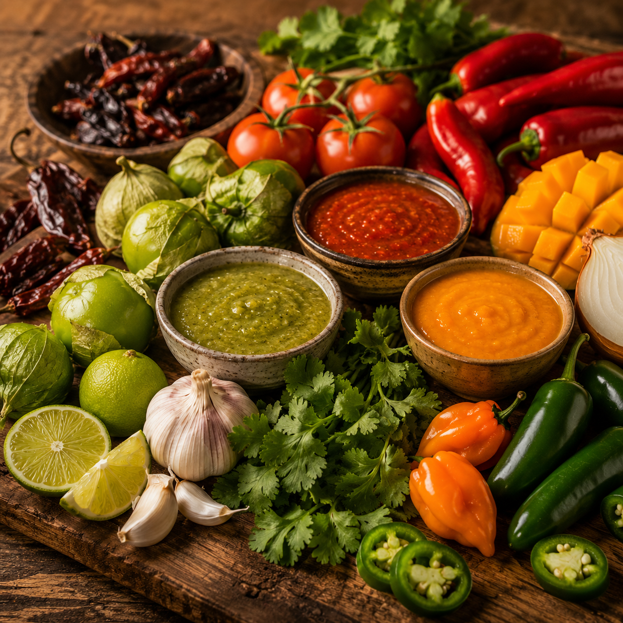 Fresh ingredients used in TastyCreek sauces